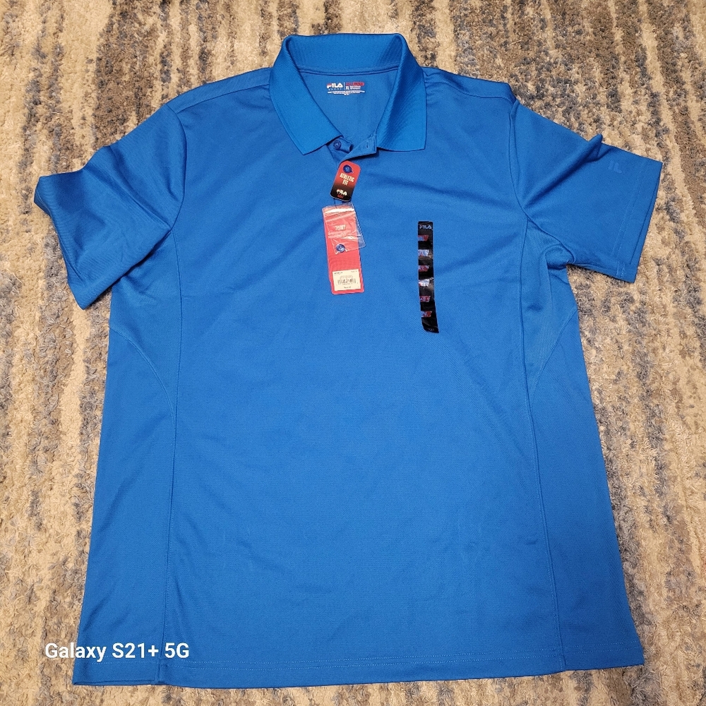 Fila Men's Polo Shirt in Bright Blue